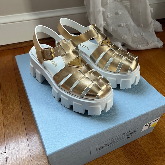 BRAND NEW OUT OF THE BOX PRADA SANDALS - Picture 2 of 7